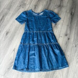 Chic Blue Denim Maxi Dress